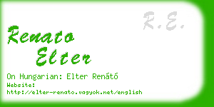 renato elter business card