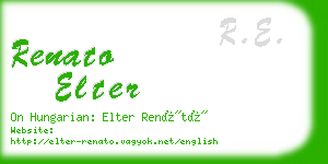 renato elter business card